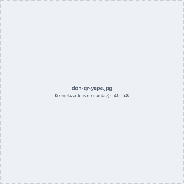 Código QR de Yape para donar a [ONG]